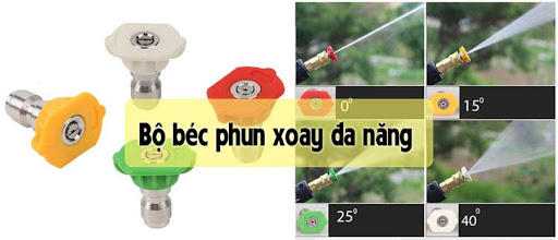 Những vết bẩn nhanh chóng đánh bay với bộ béc đa năng