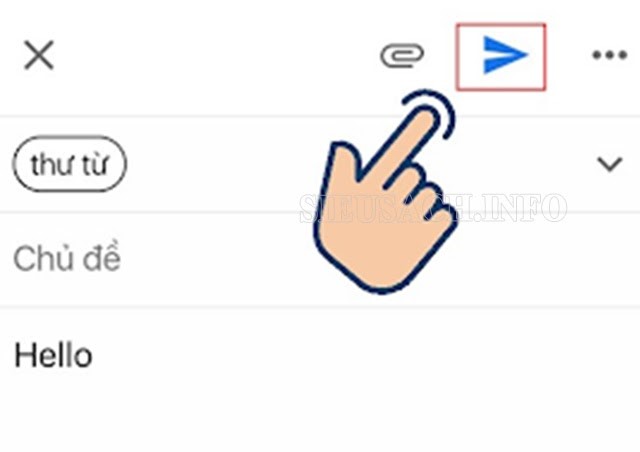 Bạn soạn gửi thư trong gmail như bình thường