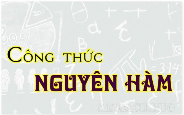 Bảng công thức nguyên hàm chi tiết và đầy đủ nhất