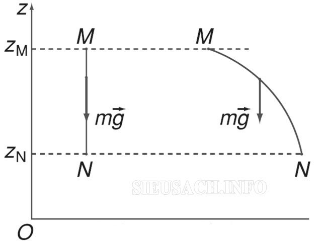 Biểu đồ mô tả về lực thế