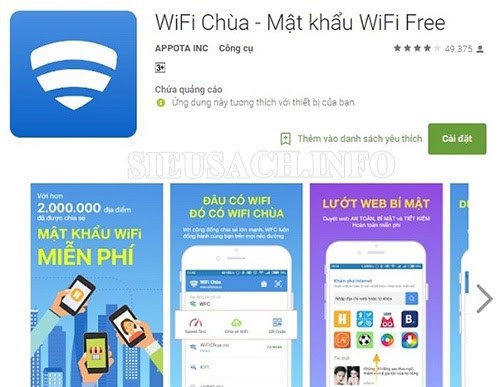 Cài đặt wifi chùa trên máy tính