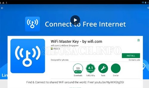 Cài ngay chìa khóa vạn năng để sử dụng wifi chùa 