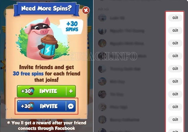 Cách chạy spin coin master trên Facebook