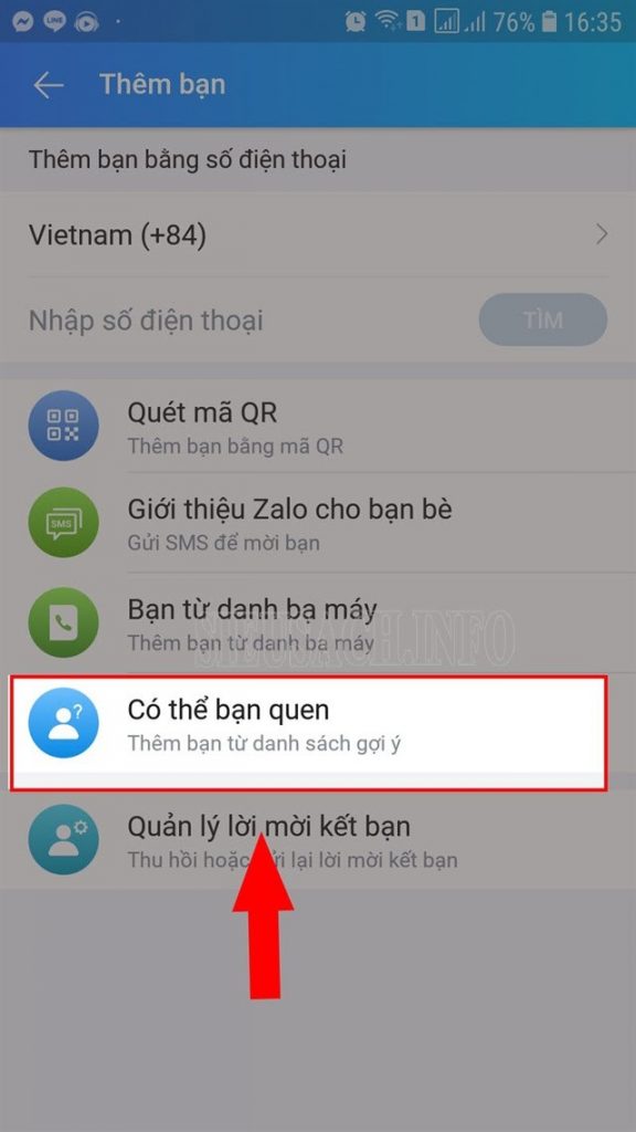 Cách tìm thêm bạn qua Zalo gợi ý kết bạn