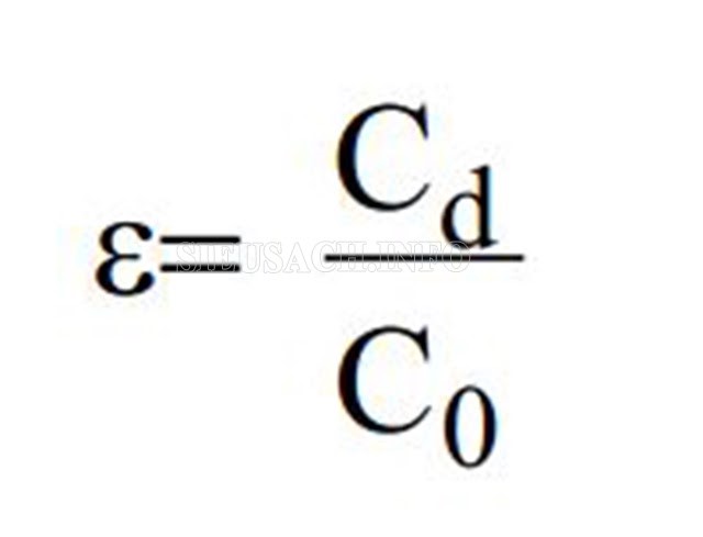 Công thức của hằng số điện môi