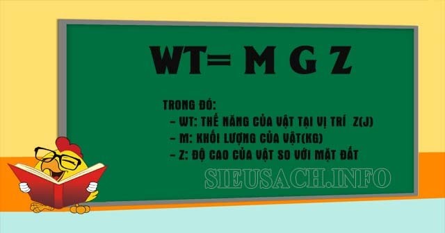 Công thức tính thế năng