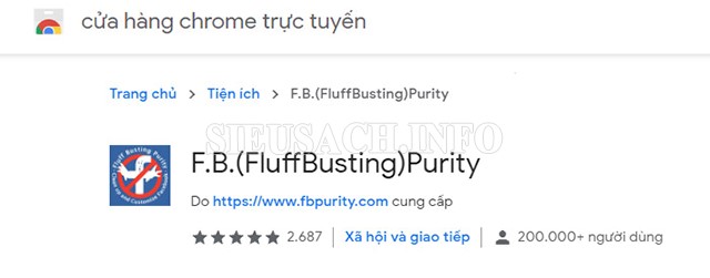 Cài đặt tiện ích F.B.(FluffBusting)Purity