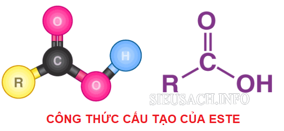 công thức cấu tạo của este