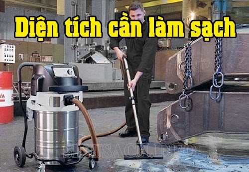 Diện tích sàn cần vệ sinh