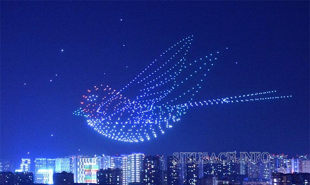 công nghệ trình diễn Drone light 