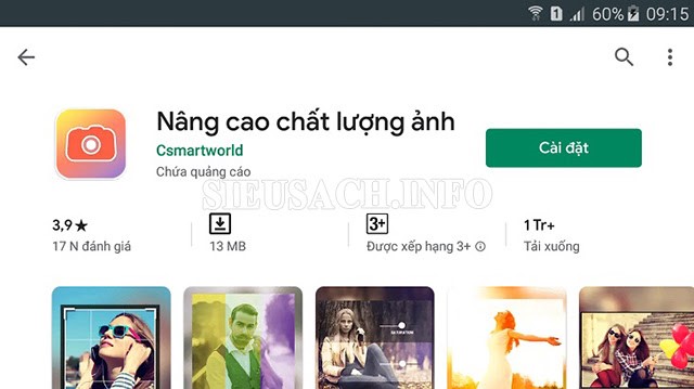 Enhance Photo Quality - app chỉnh sửa ảnh cho Android