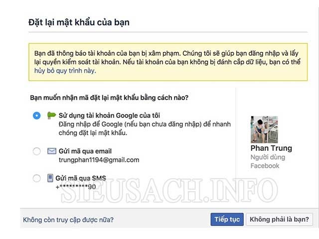 Facebook bị khóa vì nhập sai mật khẩu quá 5 lần