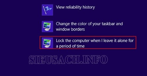 Hướng dẫn cài đặt khóa màn hình máy tính Win 8