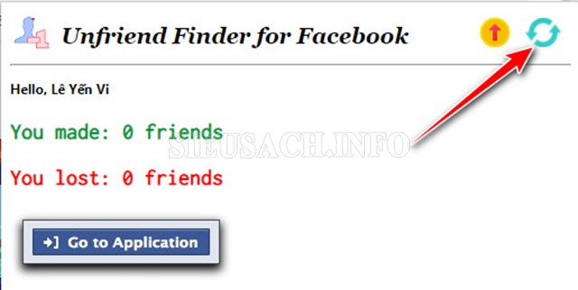 Hiển thị kết quả ai đã unfriend bạn