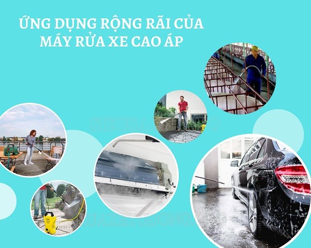 Khả năng xịt rửa mạnh mẽ, đánh bay mọi vết bẩn