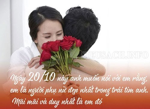 Lời chúc ngày 20/10 cho vợ