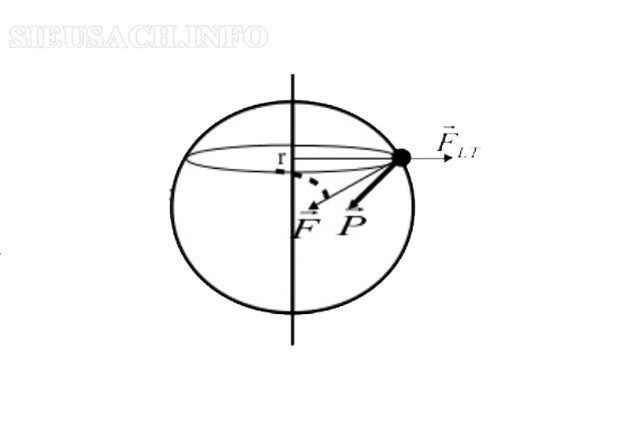Lực ly tâm là một trong những thành phần của trọng lực