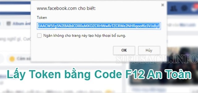 Lấy token bằng code phím F12