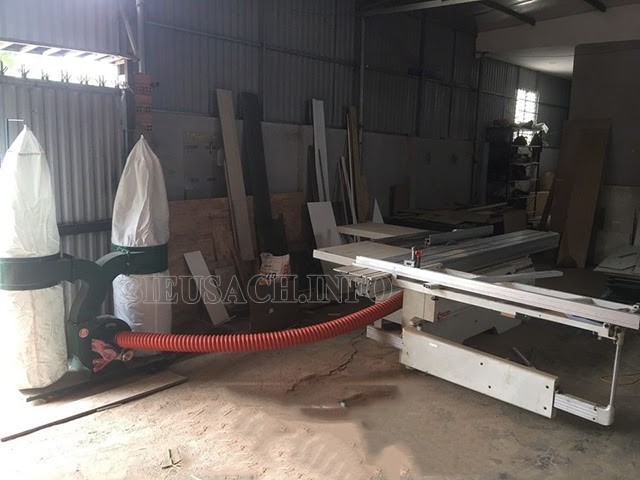 Máy hút bụi 2 túi vải đặc biệt thích hợp với máy cắt CNC