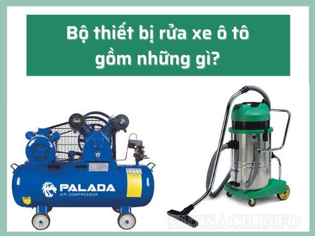 Máy nén khí, máy hút bụi dùng trong xịt rửa xe hơi cần những yêu cầu gì?