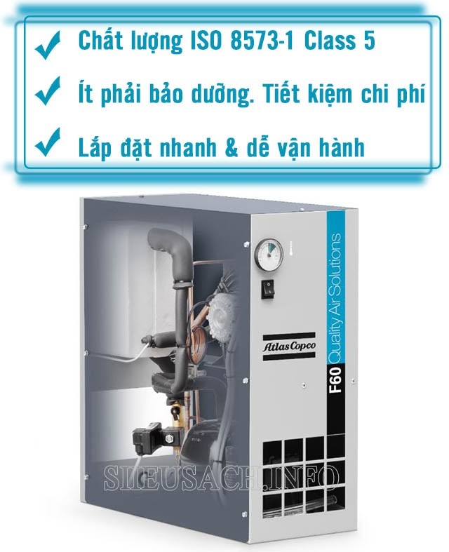 Máy sấy khí Atlas Copco sở hữu nhiều ưu điểm nổi bật