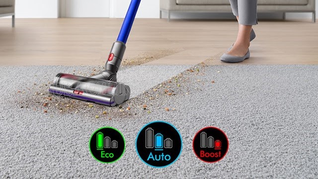 Model Dyson V11 có 3 chế độ làm sạch