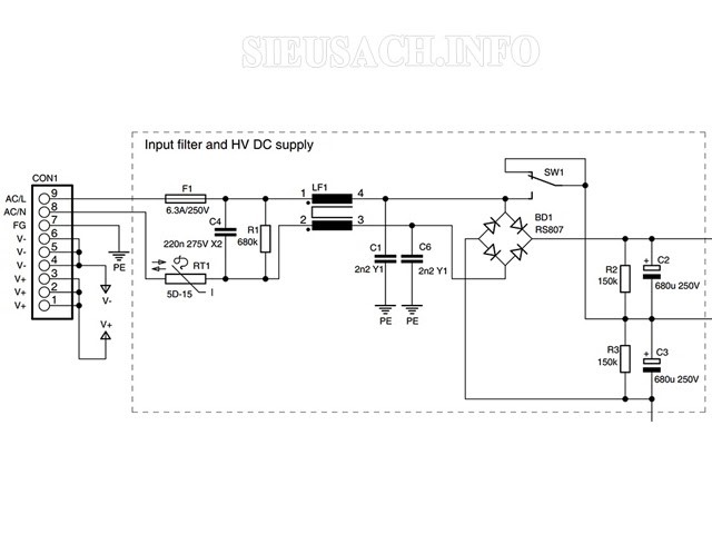 Ngoài các loại nguồn xung liệt kê trong bài chúng ta còn có nguồn Switching với sơ đồ mạch điện như hình vẽ