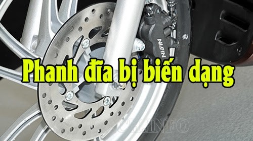 Phanh đĩa bị biến dạng là nguyên nhân khiến phanh bị bó cứng