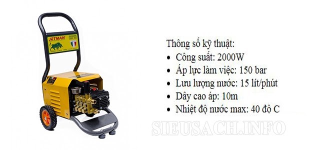 Thiết bị rửa xe Jetman công suất 2000S 