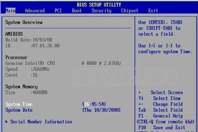 Thiết lập boot Boot Options Setup