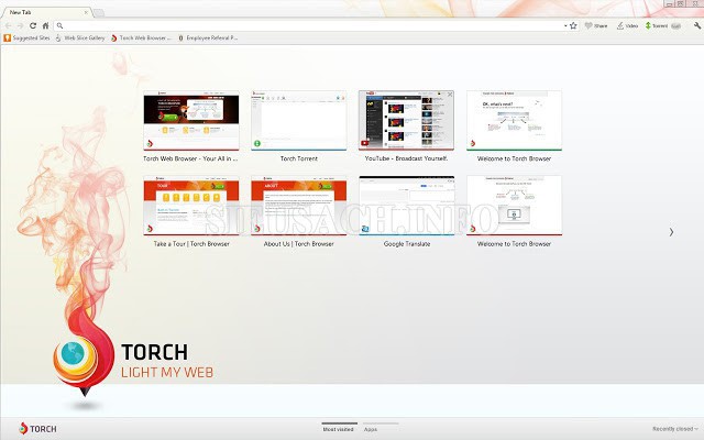 Torch - sở hữu giao diện tương đồng với Google Chrome