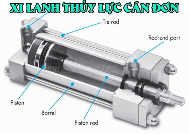 Xi lanh thủy lực cán đơn