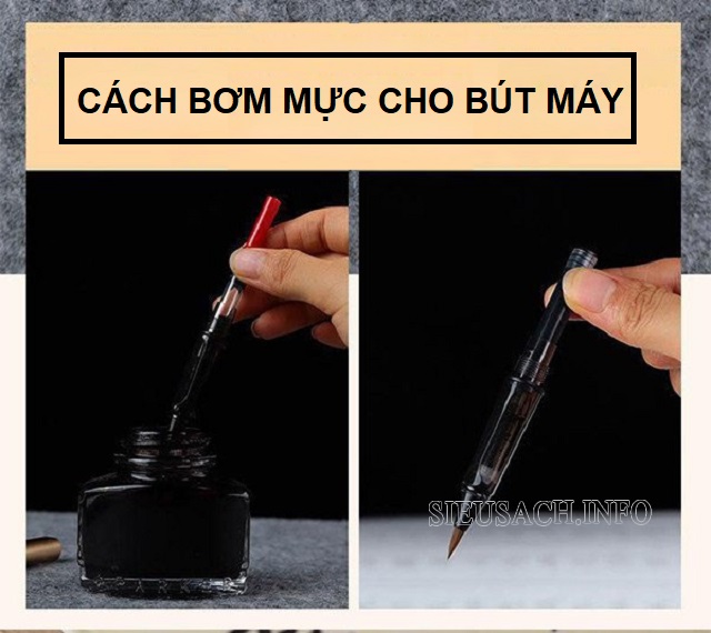 Cách bơm mực cho bút máy không bị lem bẩn ra tay