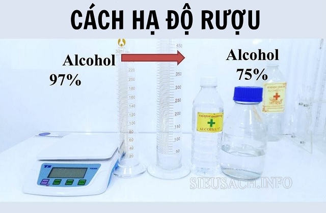 Cách hạ độ rượu