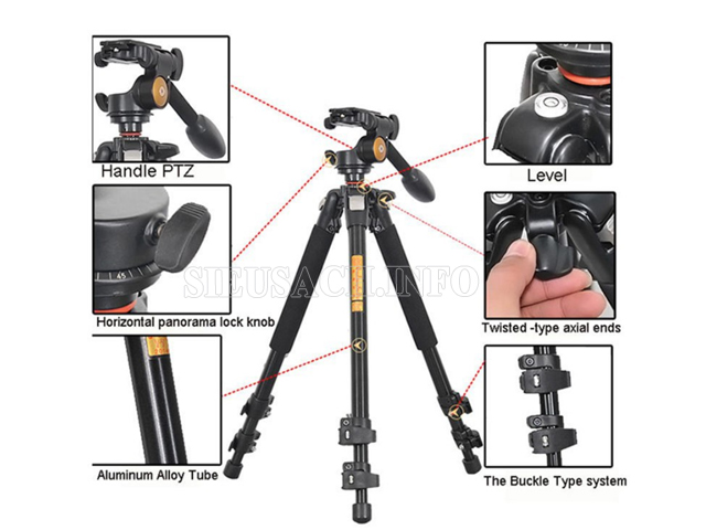 cấu tạo tripod máy ảnh