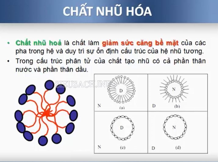 Cấu trúc chất nhũ hoá