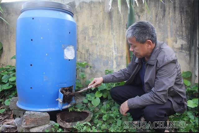 Thành phẩm mùn sau khi hoàn thành thu được