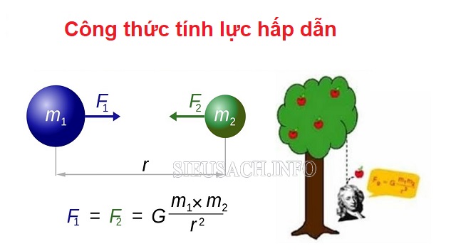 Công thức tính lực hấp dẫn