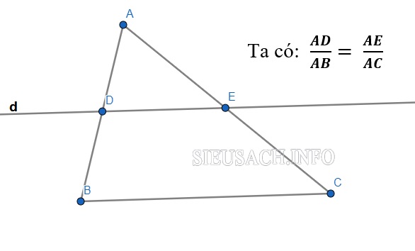 Định lý Talet trong tam giác