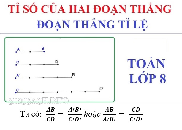 Tỉ số của hai đoạn thẳng và tỷ lệ đoạn thẳng