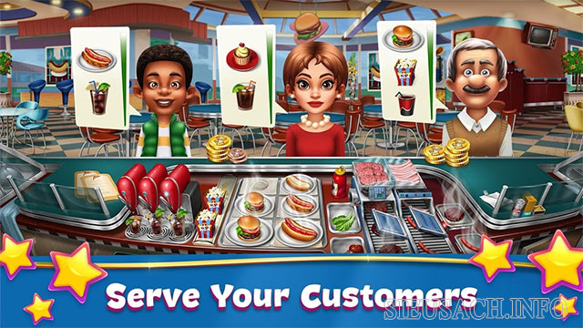 Cooking Fever - game nấu ăn đa dạng, nhiều tính năng