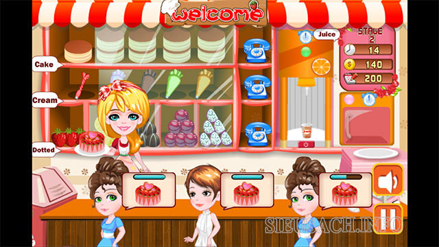 Bakery Story - game nấu ăn nhà hàng bán bánh