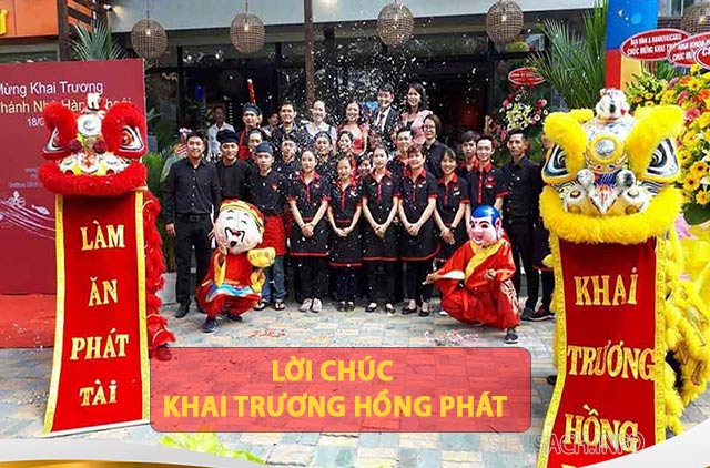 Lời chúc khai trương hồng phát ngày khai trương quán ăn, cửa hàng hay