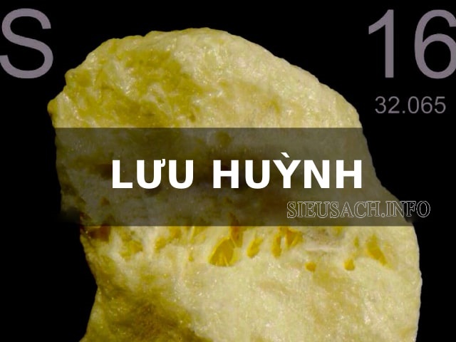 Lưu huỳnh là một phi kim điển hình