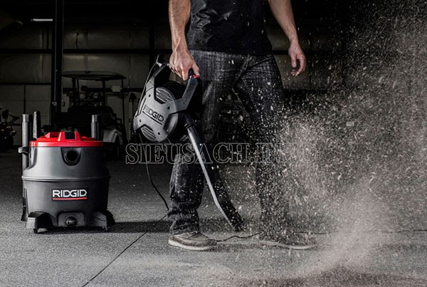 Khả năng hút/thổi bụi vượt trội của Ridgid WD1685ND