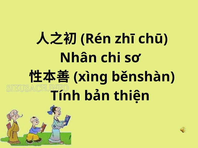 Nhân chi sơ tính bản thiện là con người sinh ra đã có bản tính thiện lành