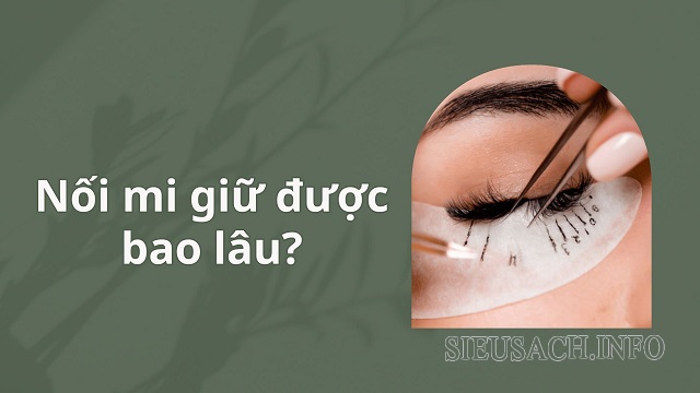 Nối mi khoảng 4-6 tuần sẽ bắt đầu rụng