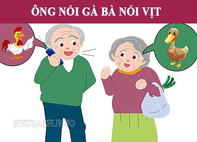 Câu ông nói gà bà nói vịt không tuân theo phương châm hội thoại