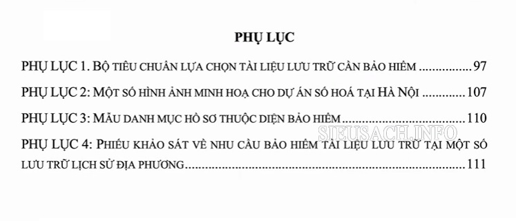 Phụ lục là phần bổ trợ cho nội dung bên trong bài tiểu luận, luận văn.