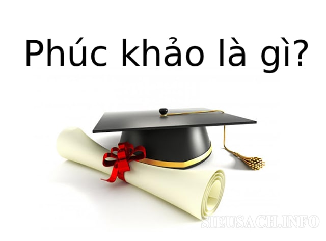 Phúc khảo là kiểm tra, chấm lại bài thi đã được chấm